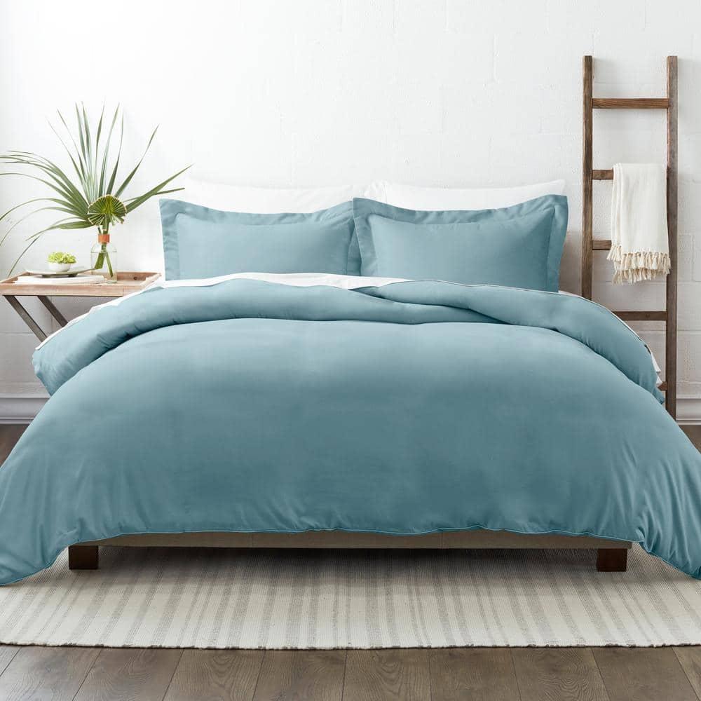 Duvet Cover Set Super Soft Microfiber Bedding in Solid Colors