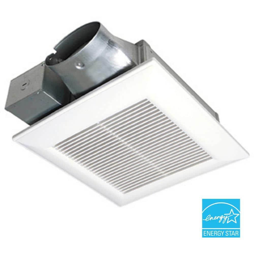 Panasonic WhisperValue Ceiling/Wall Mount Bathroom Exhaust Fan, 50-80-100 CFM, FV-0510VS1