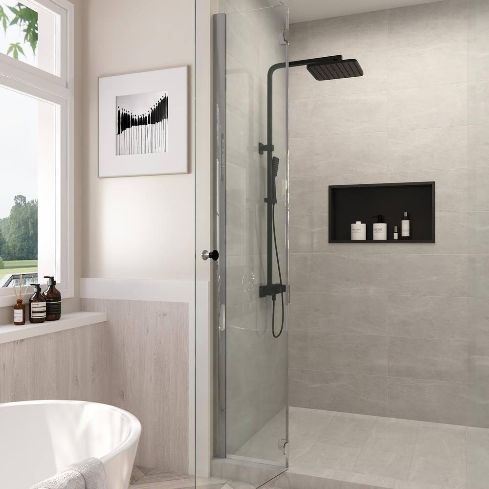 25" W × 14" H Stainless Steel Wall Niche Rectangular Recessed Shower Niche