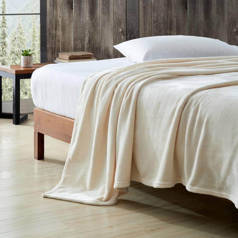 Eddie Bauer Eddie Bauer Solid Ultra Soft Plush Reversible Blanket