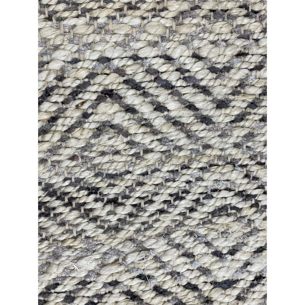 LR Home Clio 2' x 5' Tan/Gray Geometric Jute Blend Adult Indoor Area Runner Rug