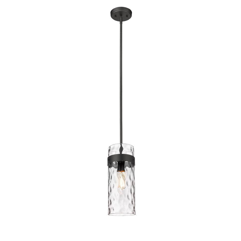 Z-Lite Fontaine 1 - Light Pendant in  Matte Black