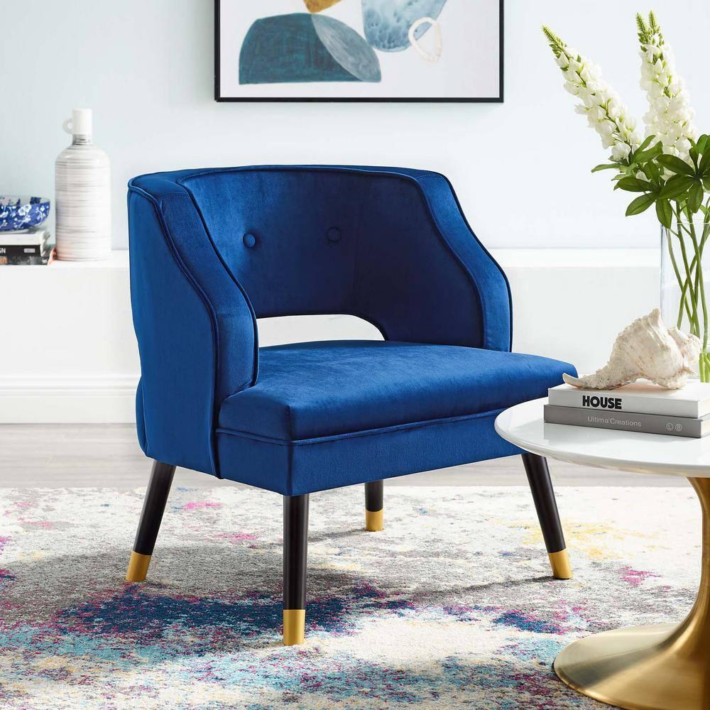 Carson Carrington Taktsberget Velvet Armchair by Modway