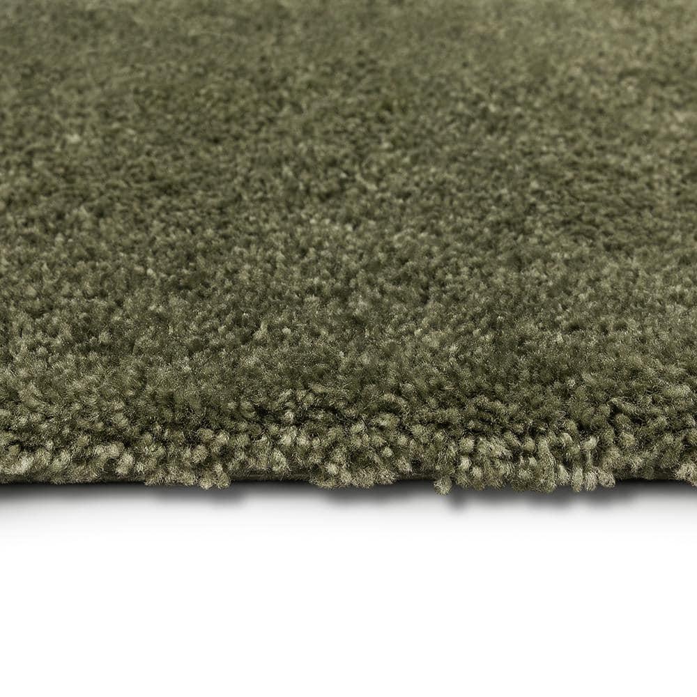 BrylaneHome The Elegance Bath Rug Collection - Bath Rug - 17" W 24" L, Olive