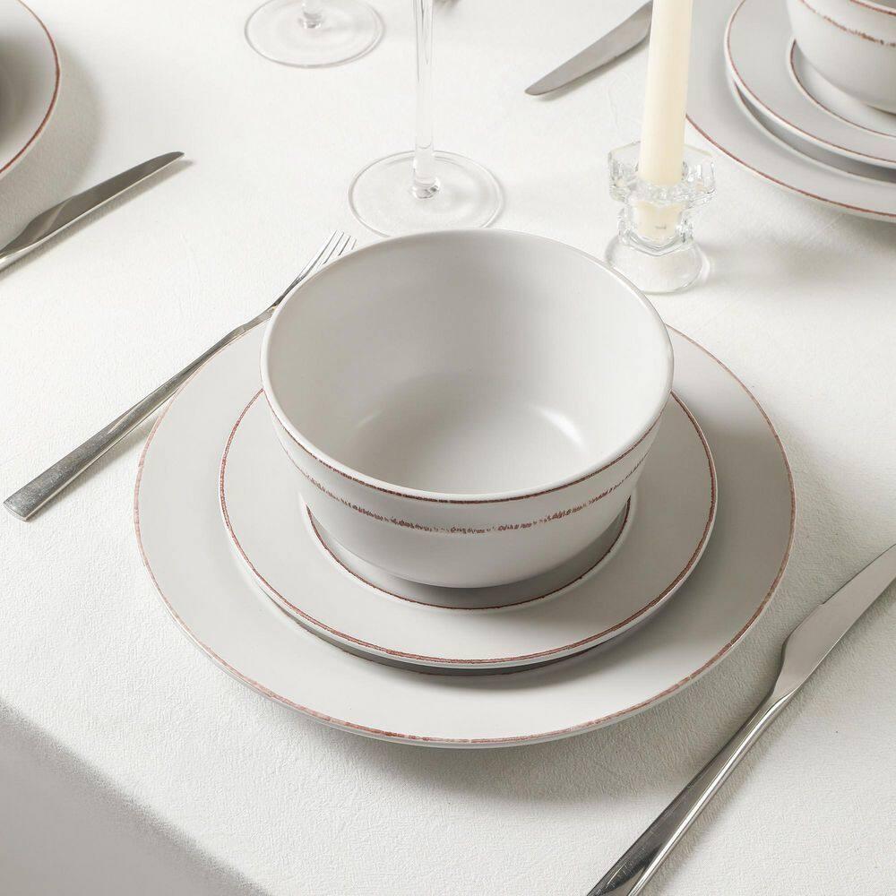 Earth & Clay Earth & Clay Hazel 24-Piece Dinnerware Set Stoneware (Set of 24)