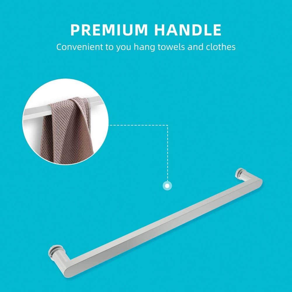 JimsMaison 72" W x 79" H Soft-Closing Double Sliding Frameless Shower Door with Clear Glass JMBGSD03-72BN