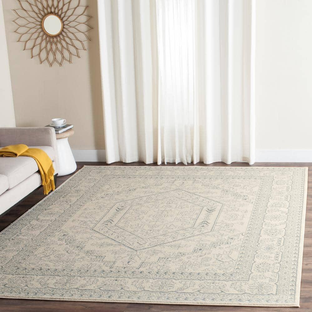 SAFAVIEH Adirondack Xavier Oriental Area Rug, Ivory/Slate, 9' x 12'