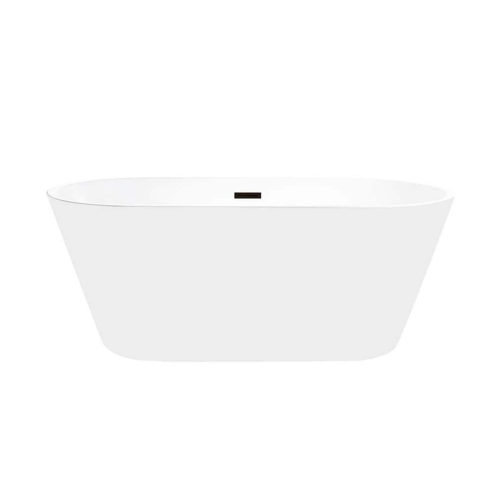 Athena 67" x 31" Freestanding Soaking Acrylic Bathtub
