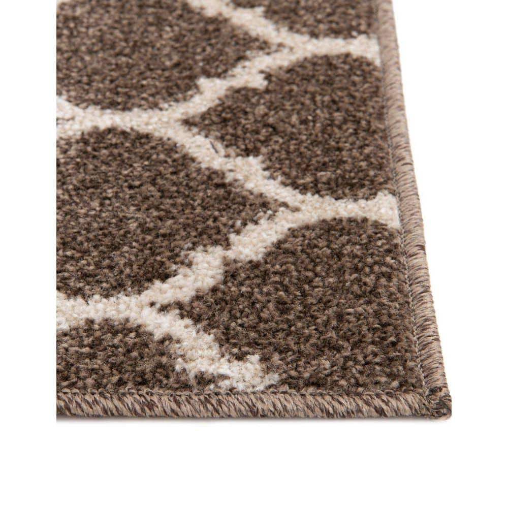 Unique Loom 2' 0 x 6' 1 Trellis Philadelphia Brown Area Rug