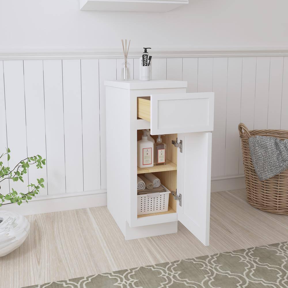 Vanity Art 12" W Birch Plywood Freestanding Single Base Storage Cabinet