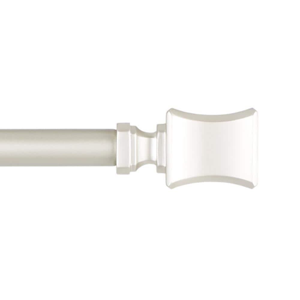 Amalgamated Textiles Exclusive Home Loran 1" Window Curtain Rod and Finial Set, Adjustable