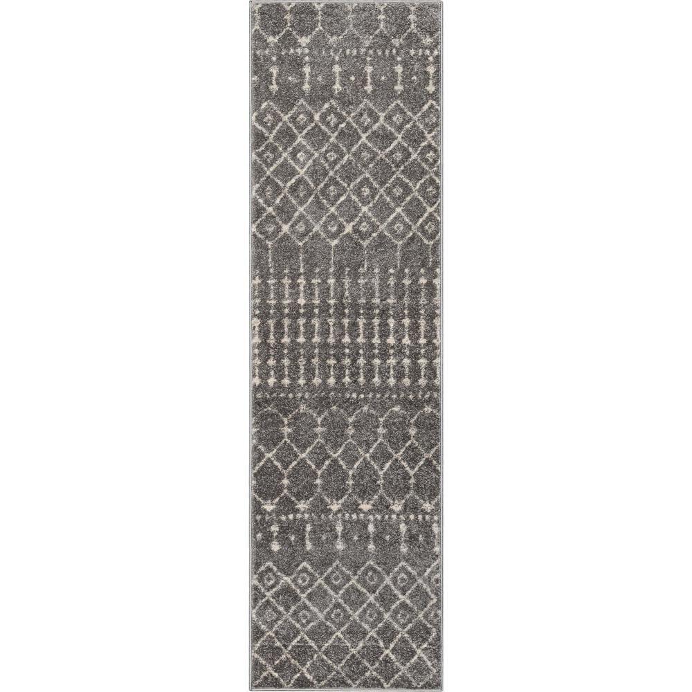 Mystic Colette Moroccan Trellis Grey Area Rug