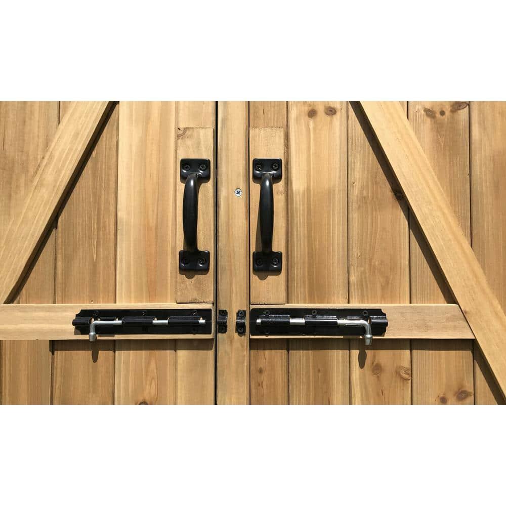 Hanover 5 ft. W x 1 ft. 5 in. D Solid Wood Storage Shed