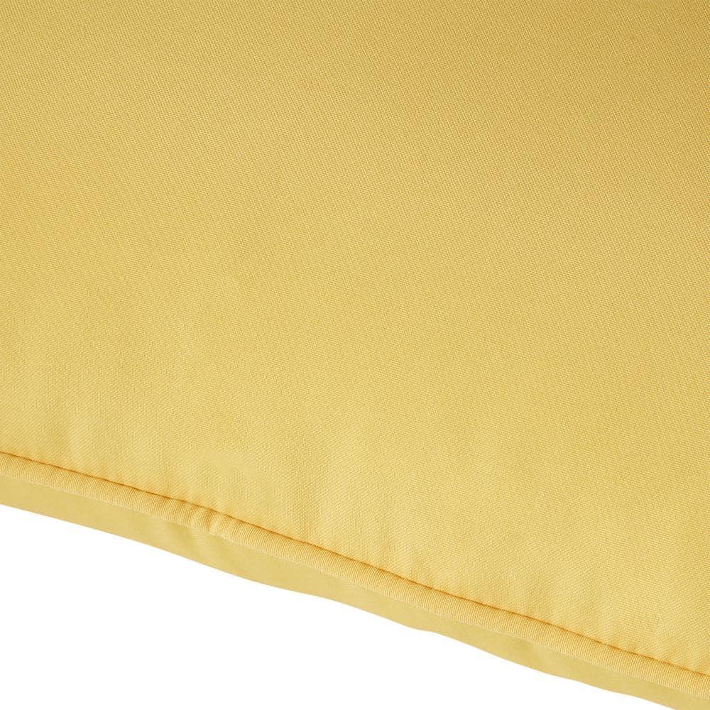 Greendale Home Fashions 2-Piece Solid Sunbeam 24"W Premium Deep Seat Cushion Set