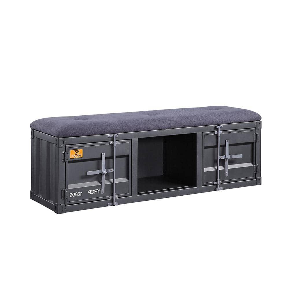 Acme Cargo Fabric Upholstered Storage Bench