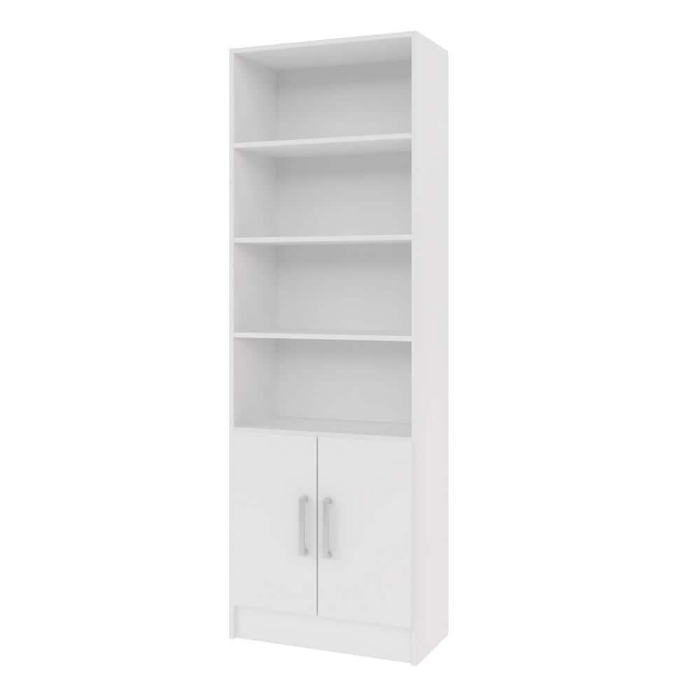 71.85" Catarina Cabinet White - Manhattan Comfort: Sleek Storage, 5 Shelves, Modern Design