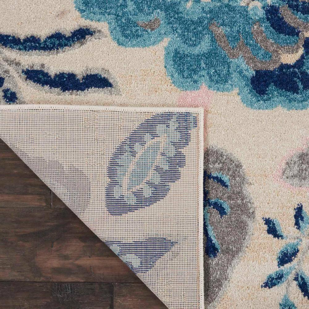Nourison Tranquil 8' X 10' Ivory/Light Blue Area Rug French Country Eclectic Floral by Nourison