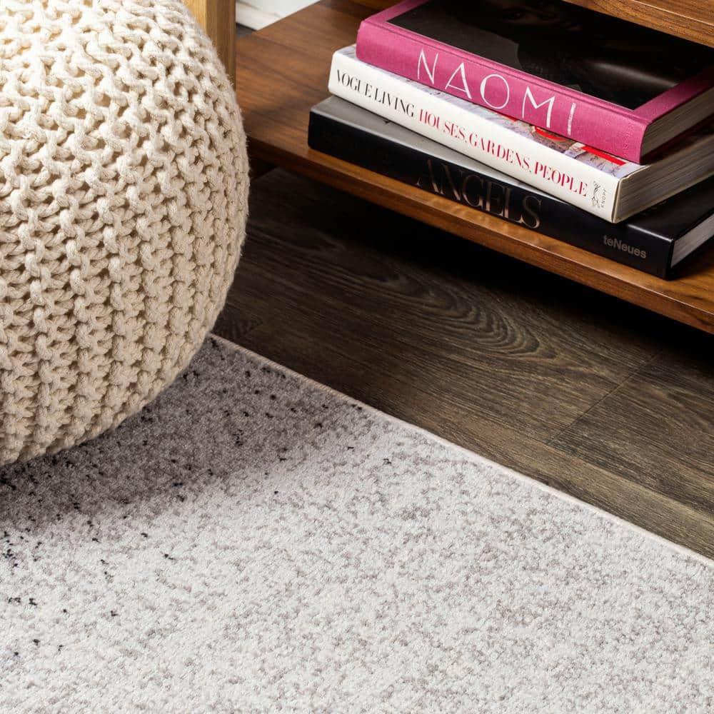 4'x6' Shore Modern Gradient Area Rug, Gray/Cream - JONATHAN Y