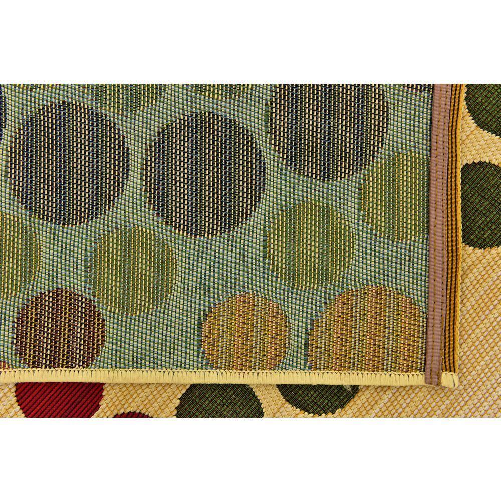 Unique Loom 5' 3 x 8' 0 Beige Outdoor Modern Spark Area Rug