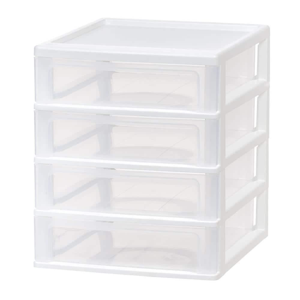 IRIS USA, Inc. 4 Drawer Plastic Desktop Organizer