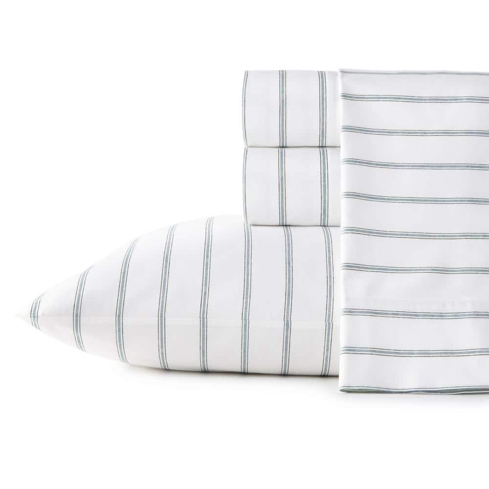Stone Cottage Trenton Stripe Grey Queen Sheet Set