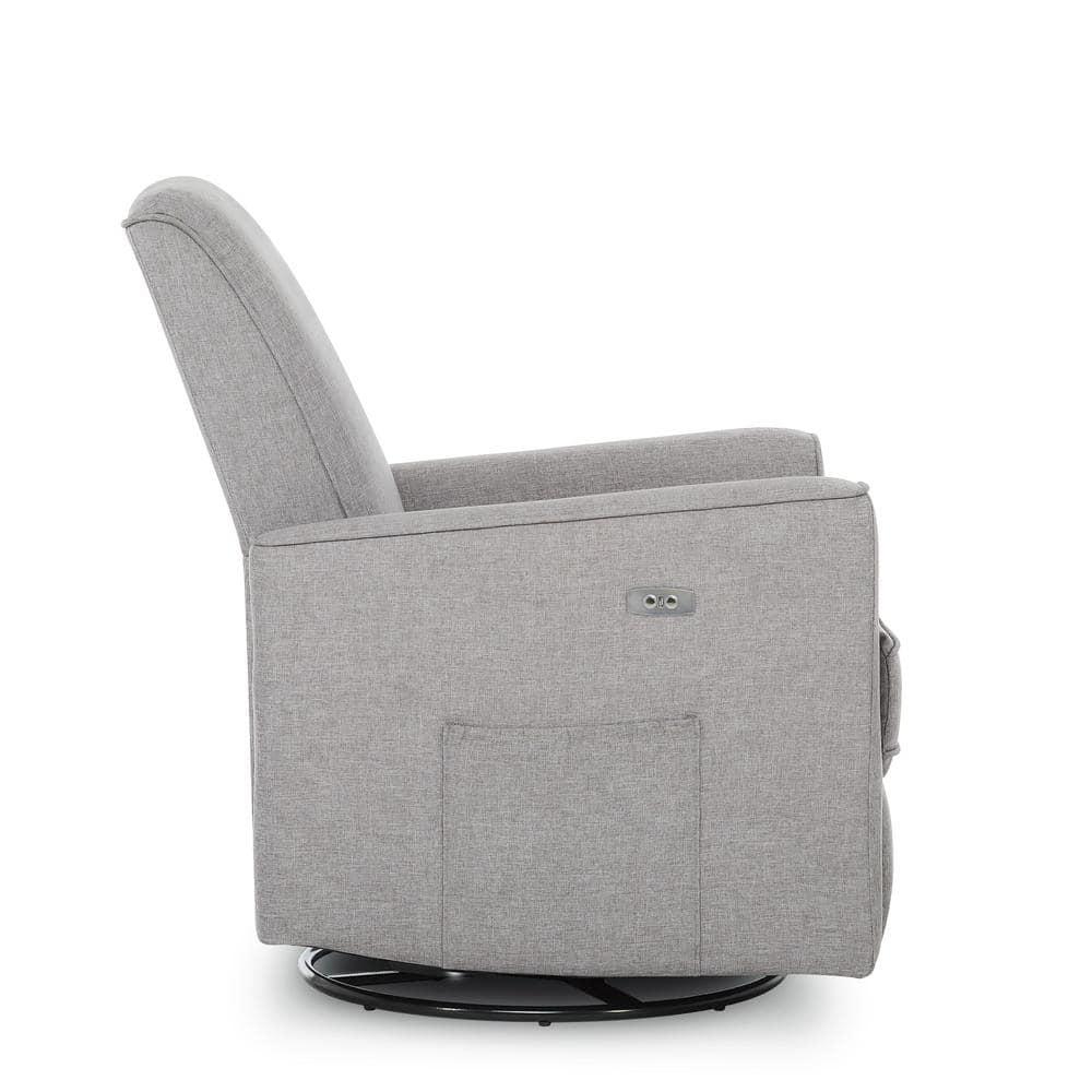 Evolur Greenguard Gold Certified Upholstered Swivel Reclining Glider