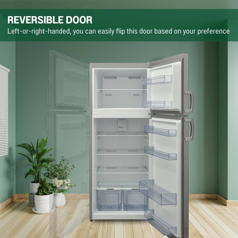 Equator Advanced Appliances Equator 14.3 cf Stainless Refrigerator-Freezer Top Mount Frost Free E-Star Europe RF 142 S