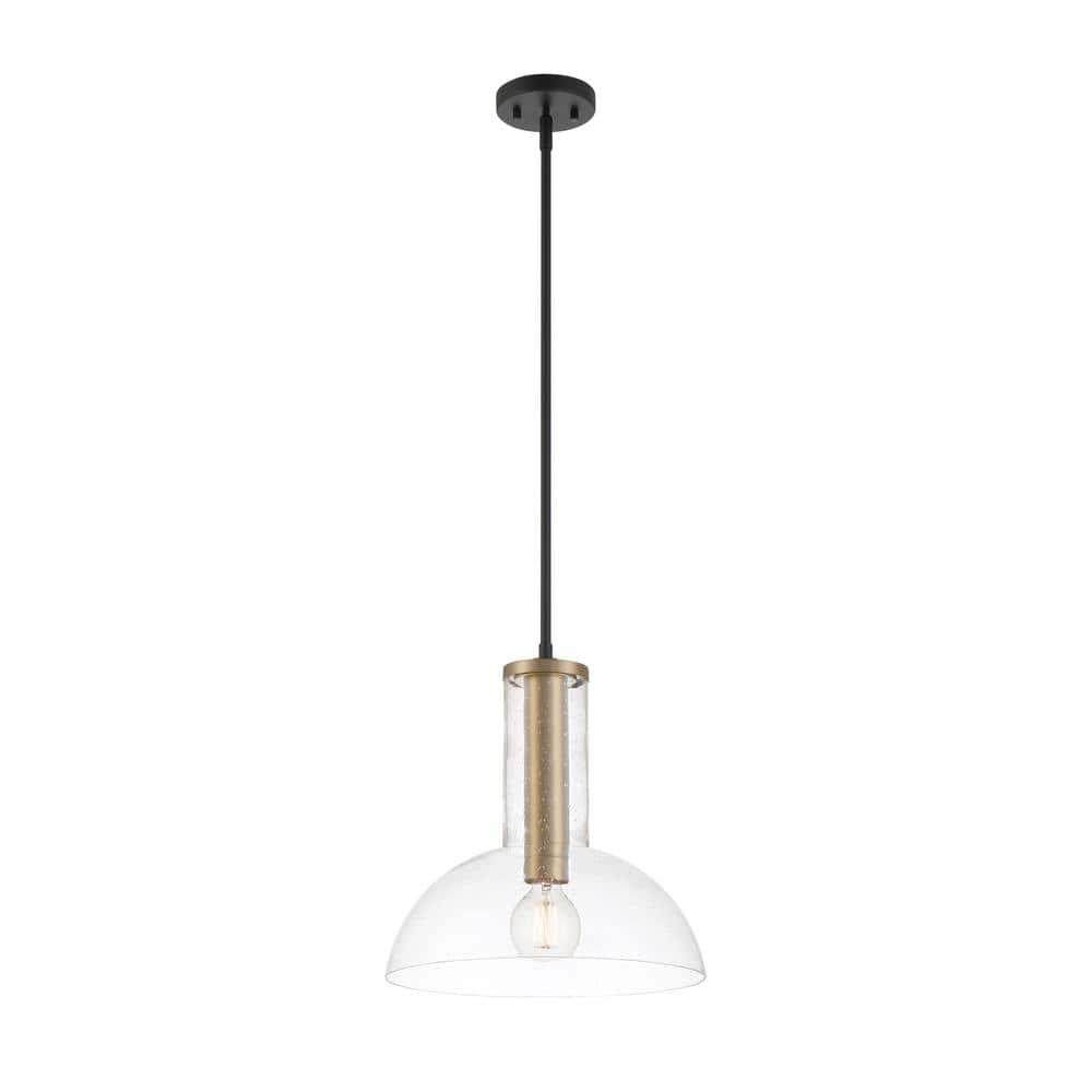 Designers Fountain Nova 14 inch 1-Light Matte Black Modern Pendant Light, D283M-14P-MB