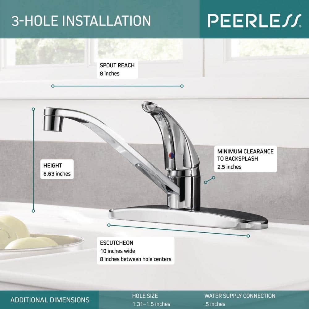 Core Single-Handle Kitchen Sink Faucet, 3-Hole Kitchen Faucet