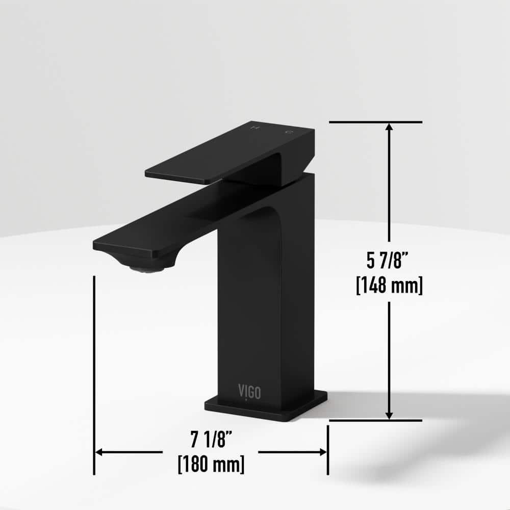 Dunn 6" H Single Handle Single Hole Bathroom Faucet