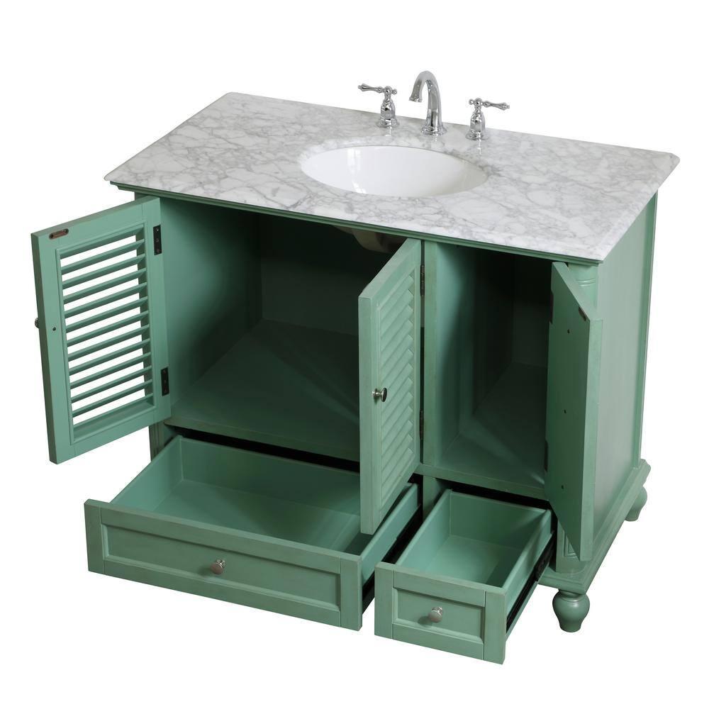Elegant Kitchen and Bath Elegant Kitchen and Bath 42 Inch Single Bathroom Vanity