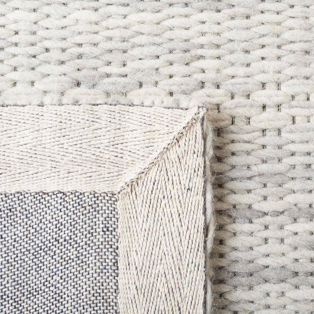 Marbella MRB311 Hand Woven Area Rug - Light Grey - 6'x6' - Safavieh.