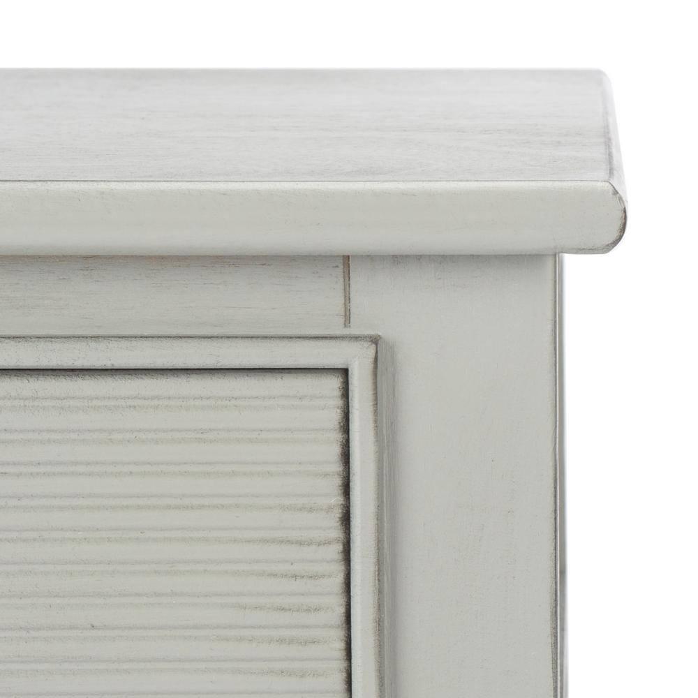 Ryder 1 Drawer Accent Table - Distressed Grey - Safavieh