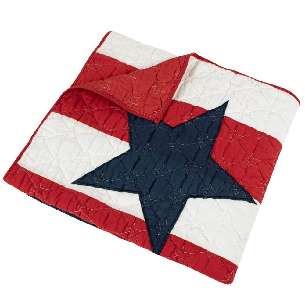 Greenland Home Fashions Heritage Star Stripe Cotton Throw