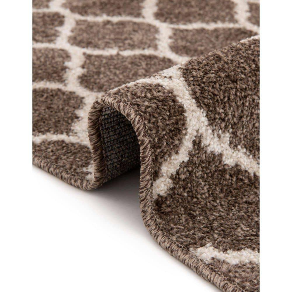 Unique Loom 2' 0 x 6' 1 Trellis Philadelphia Brown Area Rug
