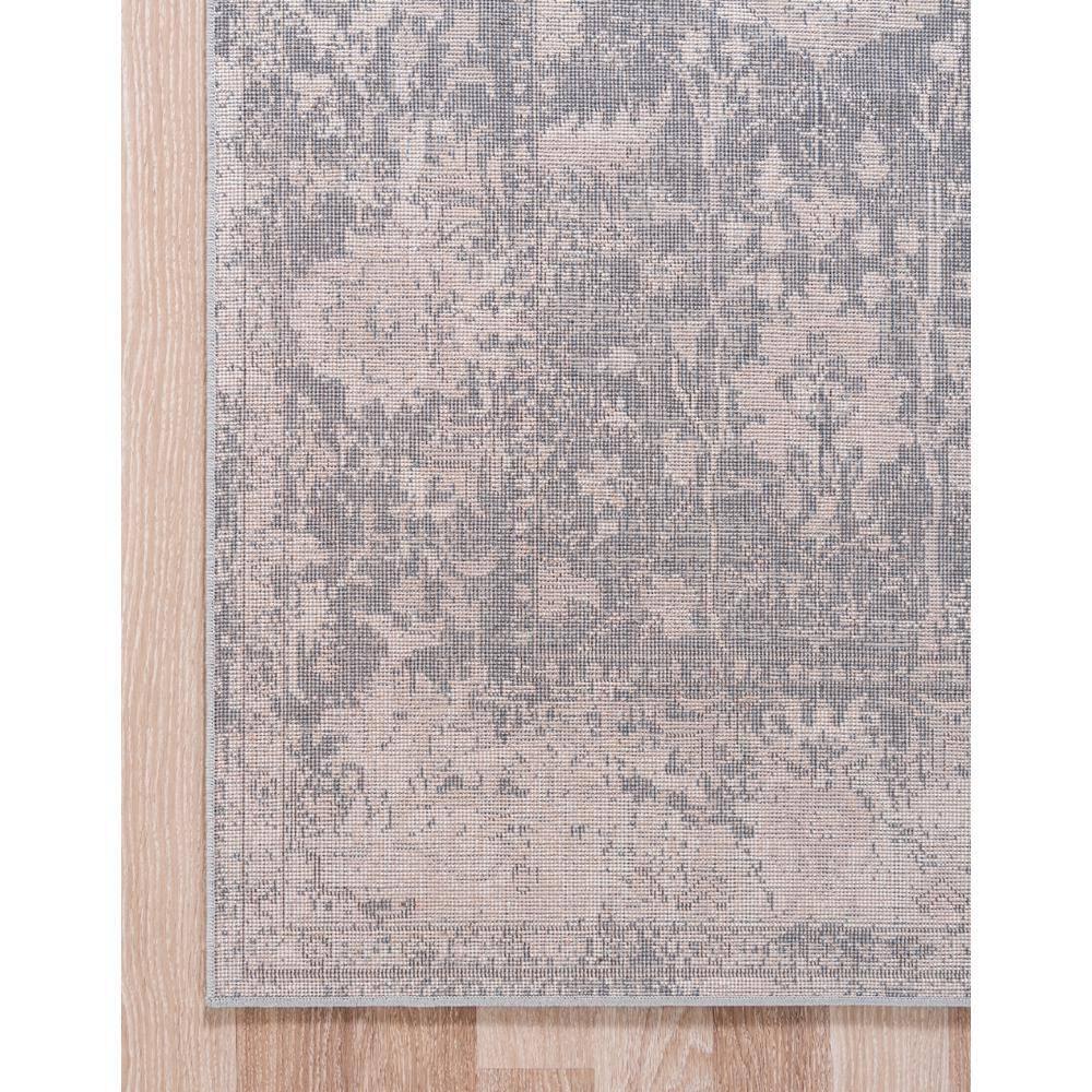 Unique Loom Portland Collection Bohemian Vintage Inspired Tone-on-Tone Design Area Rug (8' 0 x 10' 0 Rectangular, Blue/ Ivory)