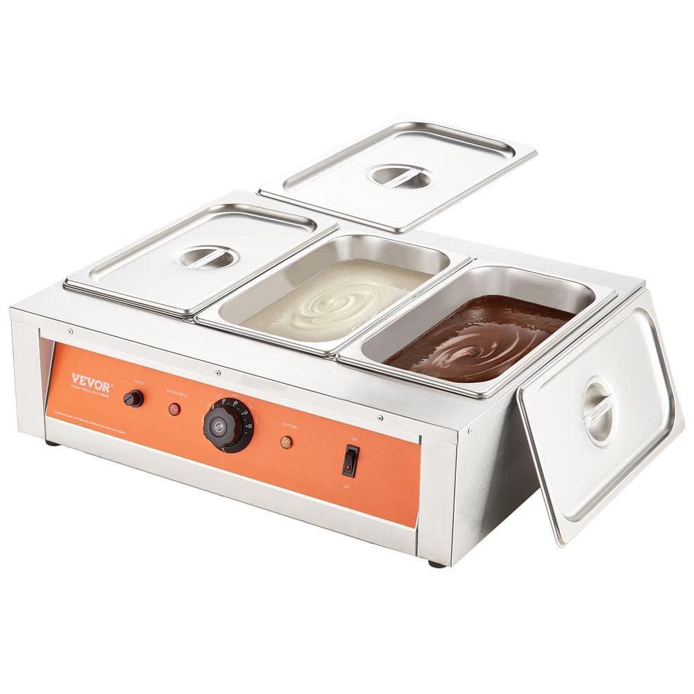 VEVOR VEVOR Chocolate Tempering Machine Chocolate Melting Pot 26.5 Lbs 3 Tanks