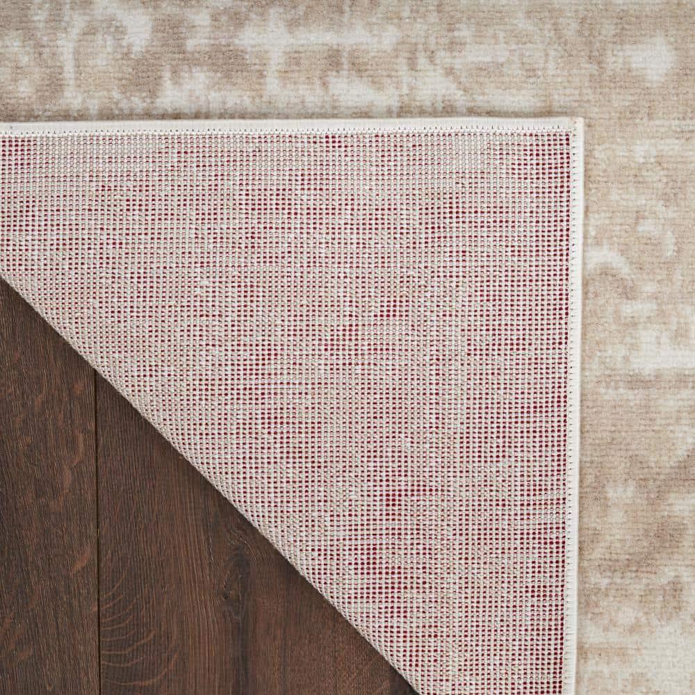 Nourison Grafix Center Medallion Area Rug Ivory Beige 2' x 4'