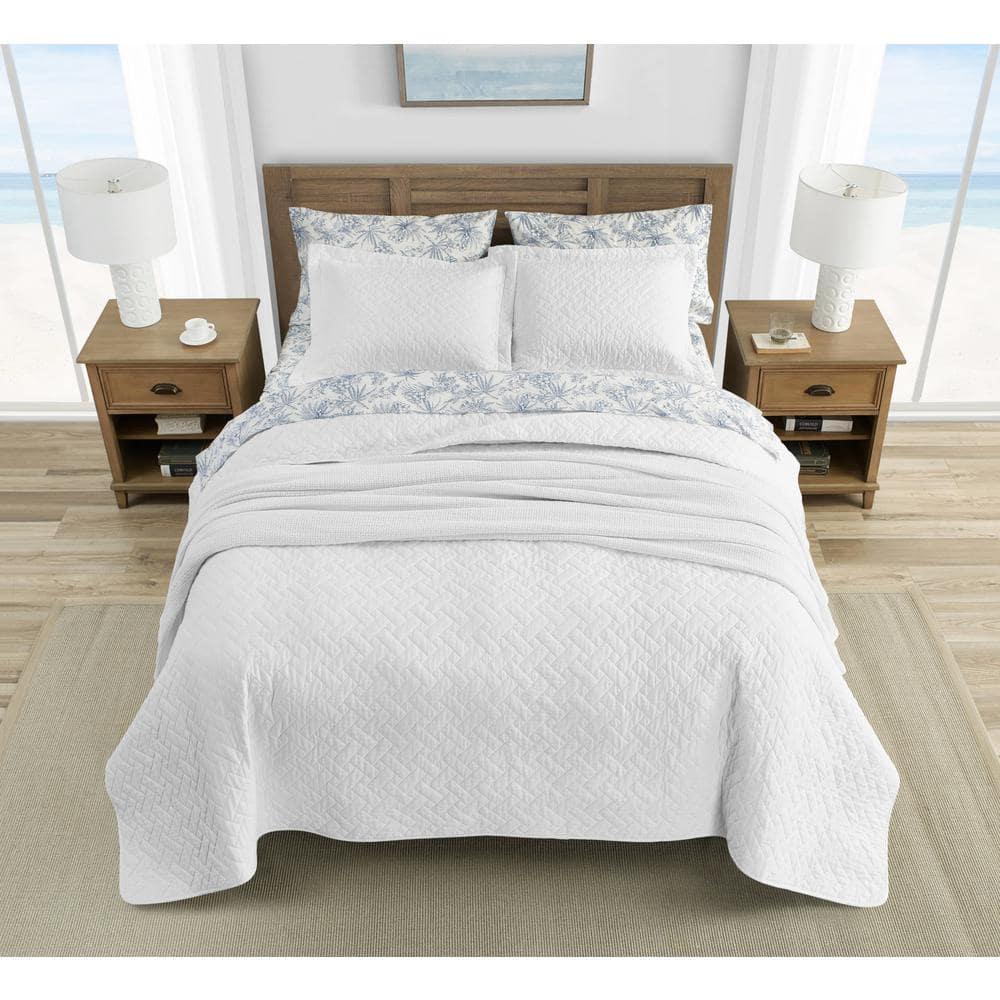 Tommy Bahama Home Tommy Bahama Raffia Solid Cotton Reversible Quilt Set