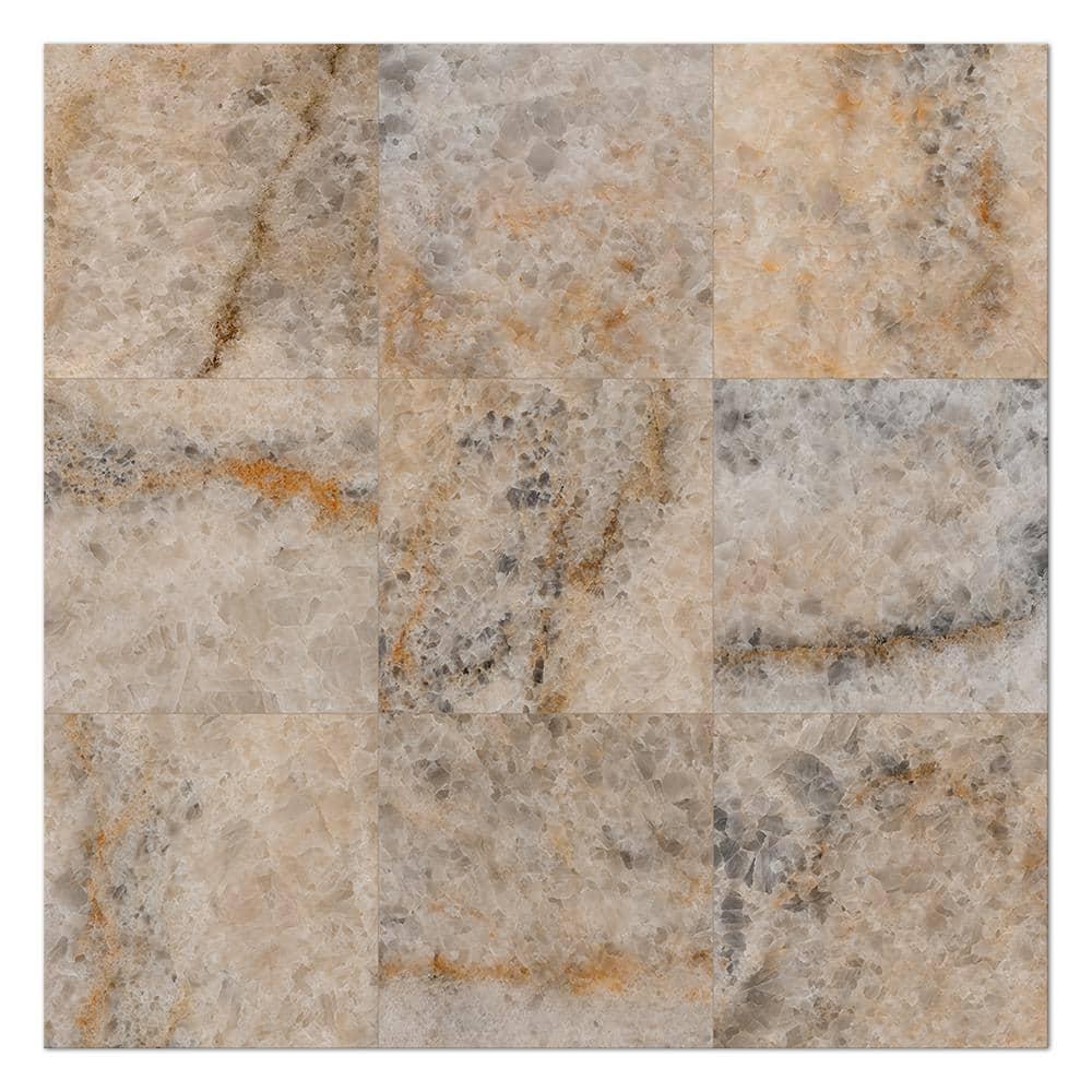 Supreme Tile Senzia Square 7.87 in. x 7.87 in. Matte Porcelain Marble look Floor and Wall Tile