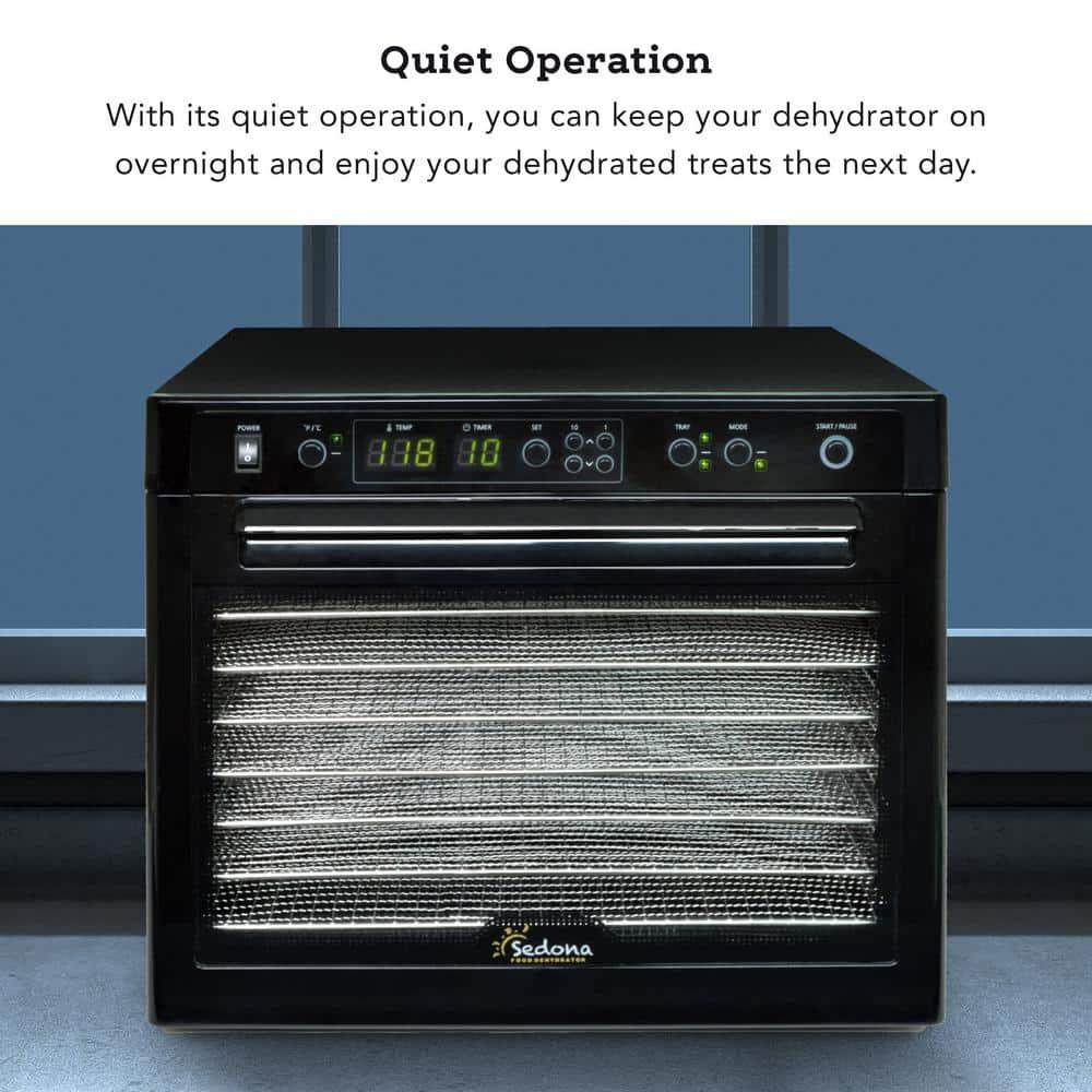 Tribest Sedona Classic Food Dehydrator with Stainless Steel Trays – Black