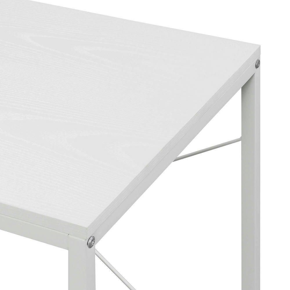 Convenience Concepts Designs2Go 47" Tall Office Workstation/Desk with Shelves, White, All Ages