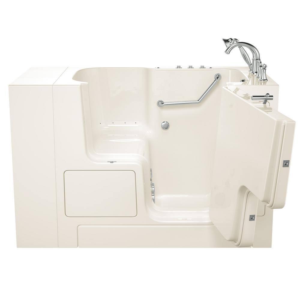 52'' x 32'' Walk-in Fiberglass Bathtub with Faucet