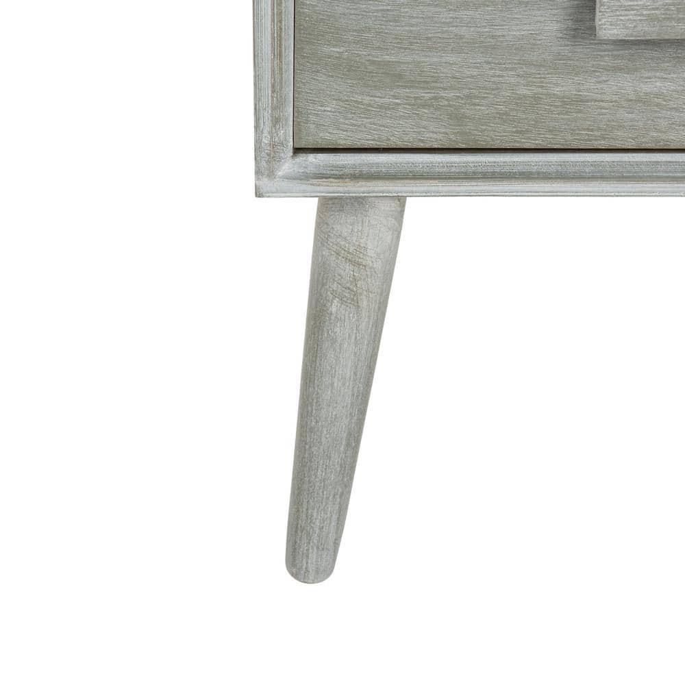 Pomona 3 Drawer Accent Table - CHS5700 - Slate Grey - Safavieh