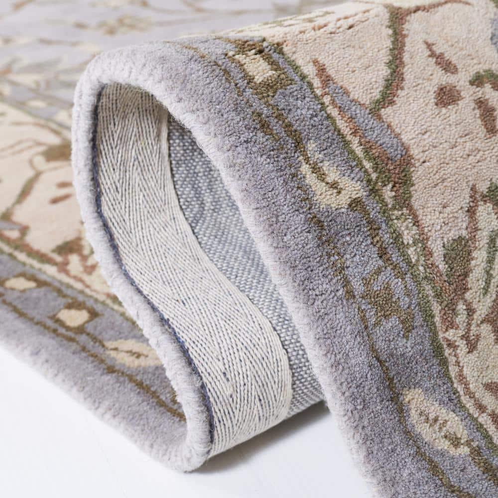 Heritage HG862 Hand Tufted Area Rug - Beige/Grey - 8'x10' - Safavieh.