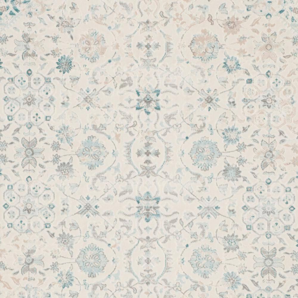 SAFAVIEH Passion Collection Area Rug - 8' x 11', Turquoise & Ivory, Vintage Distressed Design, Non-Shedding & Easy Care, Ideal for High Traffic Areas in Living Room, Bedroom (PAS405B)