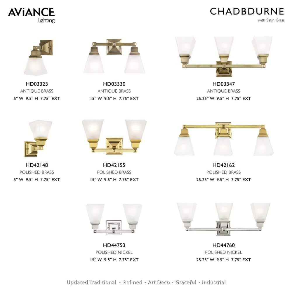 Livex Lighting Mission 3 - Light Vanity in  Antique Brass