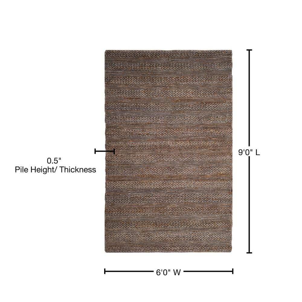 Natural Fiber NF212 Hand Woven Indoor Area Rug - Beige - 6'x9' - Safavieh