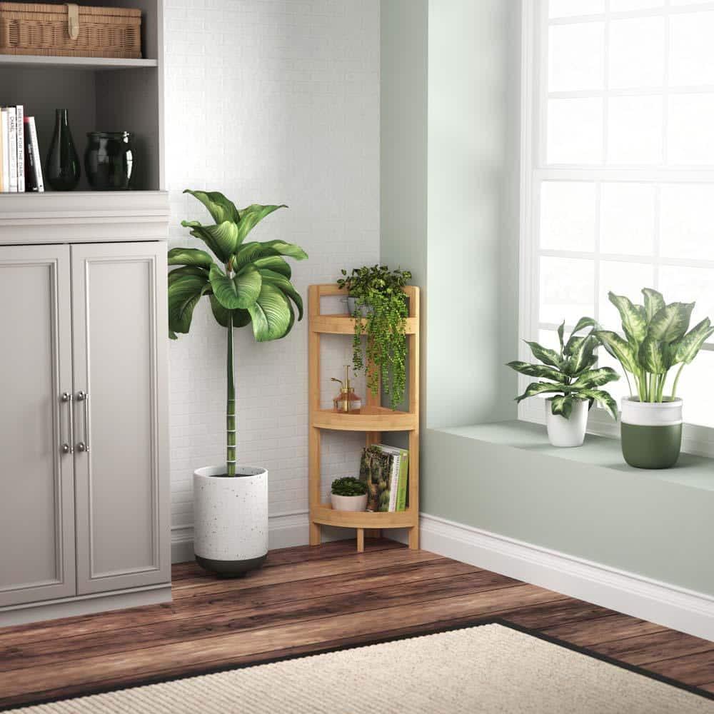ClosetMaid 3-Tier Bamboo Corner Shelf - ClosetMaid