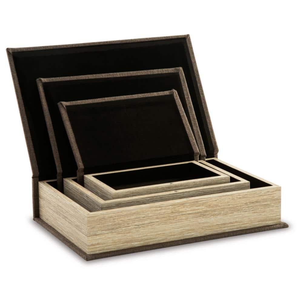Signature Design by Ashley Casual Jolina Box (Set of 3)  Brown